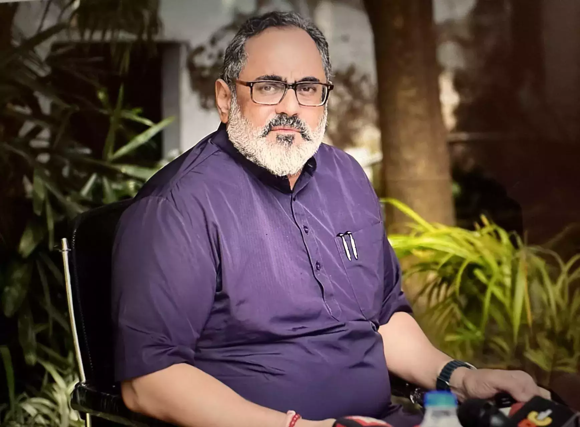Rajeev Chandrasekhar discussing India's tech transformation