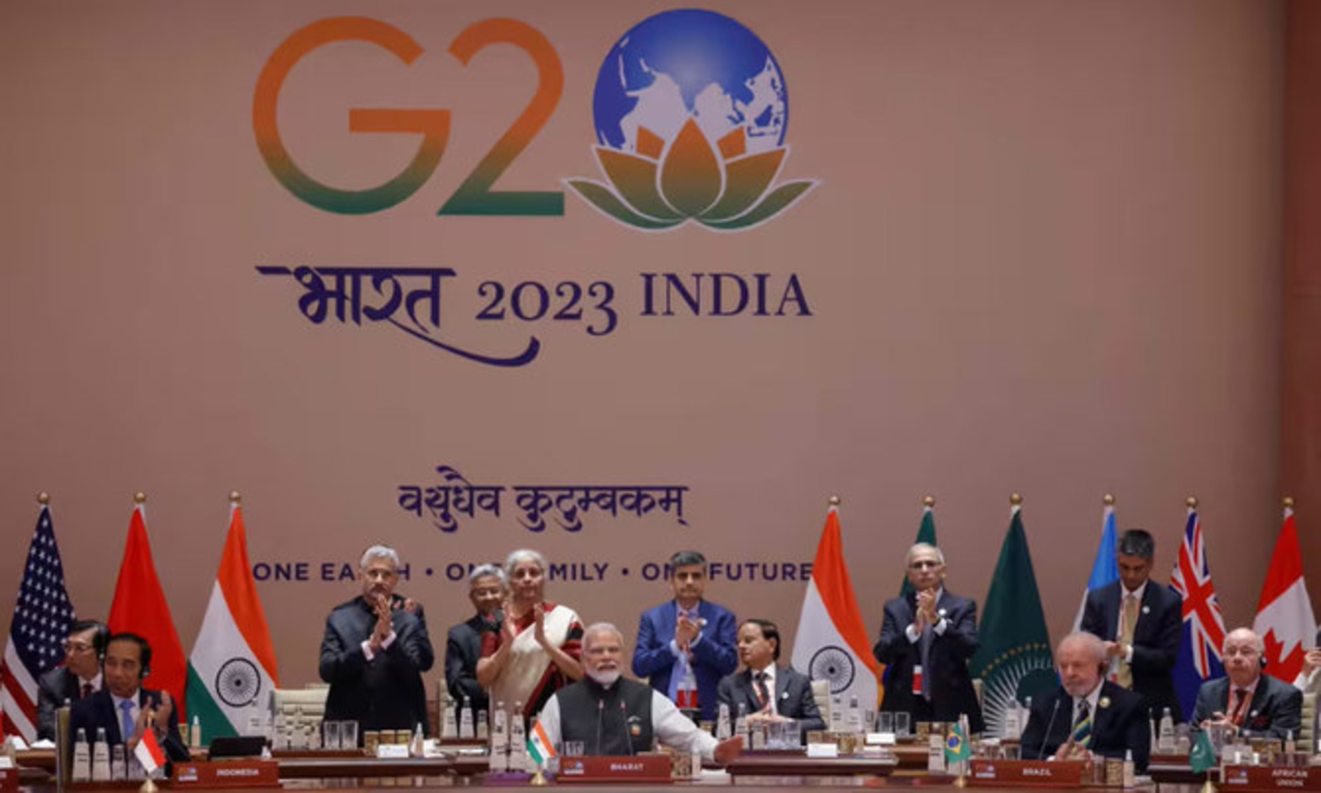 Prime Minister Narendra Modi addressing G20 Summit