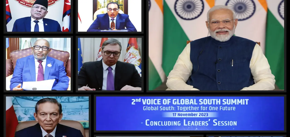 Prime Minister addressing the Global South Summit