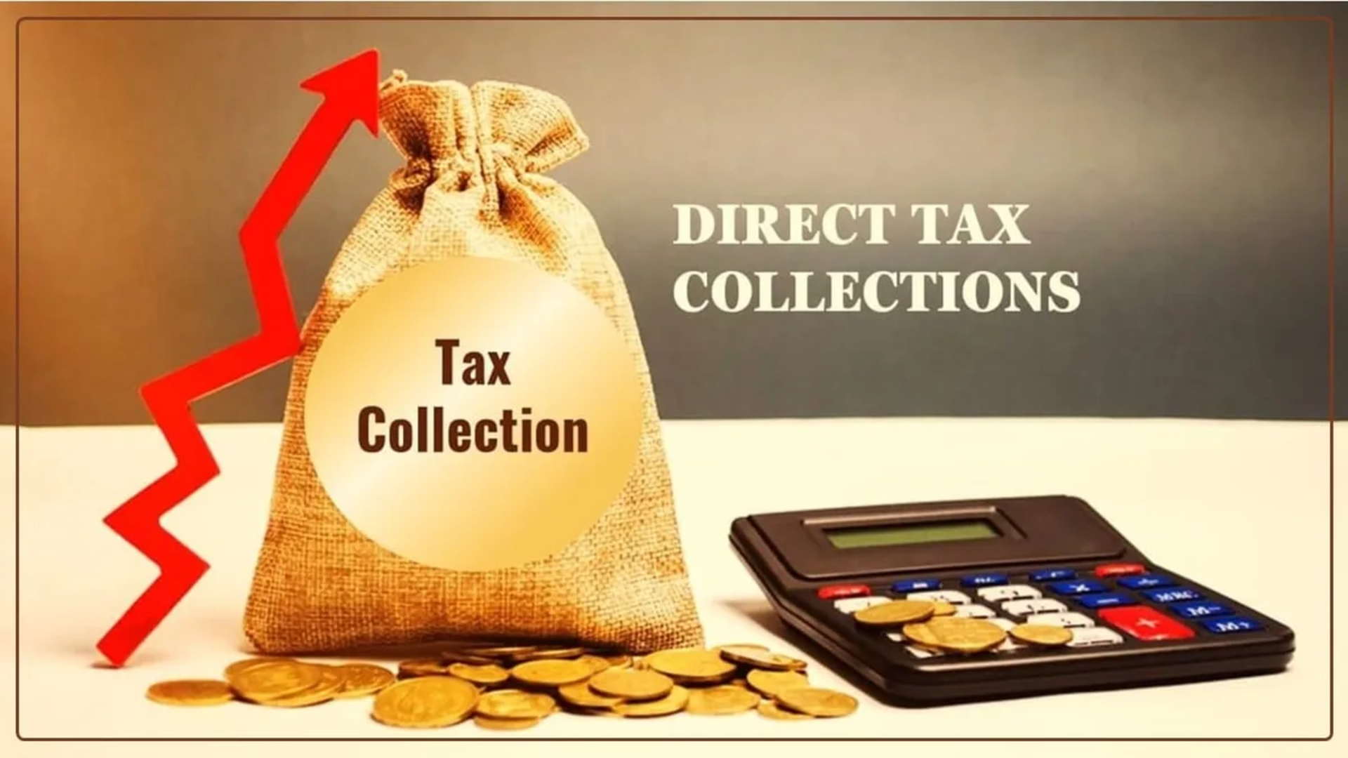 Financial chart showing the growth in Direct Tax Collections