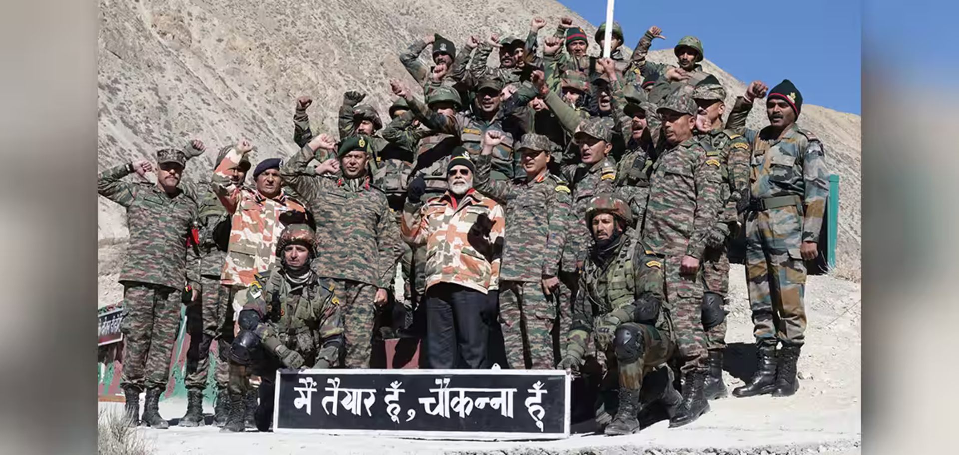Prime Minister celebrating Diwali with jawans in Lepcha, Himachal Pradesh