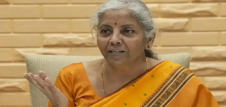 Union Finance Minister Nirmala Sitharaman at the GST Seva Kendra launch event
