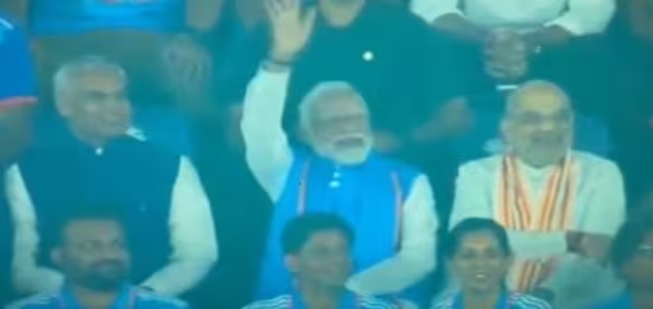 Indian Cricket Team with Prime Minister Modi