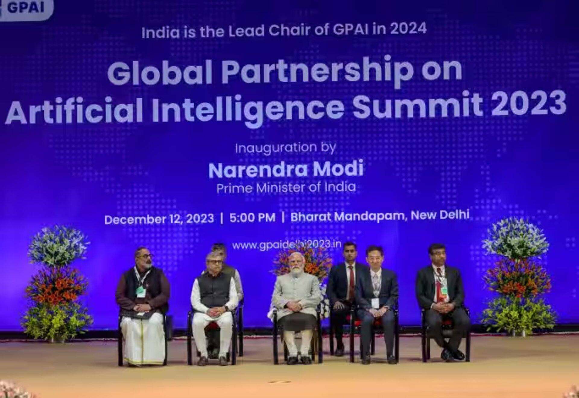 Prime Minister Narendra Modi addressing the GPAI Summit