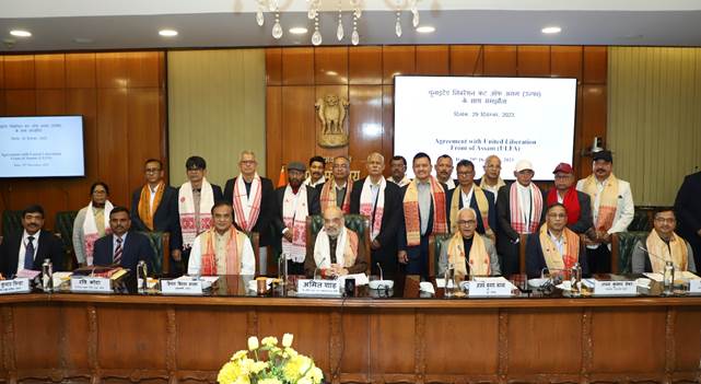 a Memorandum of Settlement signed between GOI, Government of Assam, and representatives of the United Liberation Front of Assam (ULFA)
