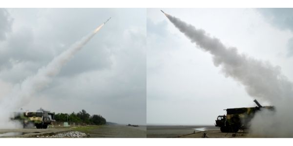 Akash missile flight test