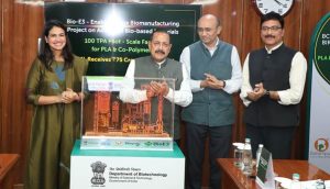 Jitendra Singh launches PLA bioplastics; ₹75 crore backs pilot facility