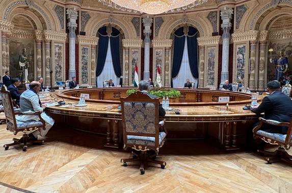 Rajnath Singh at the SCO Council of Heads of Government meeting in Dushanbe